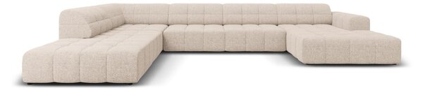 Divano angolare beige (angolo sinistro/"U") Chicago - Cosmopolitan Design