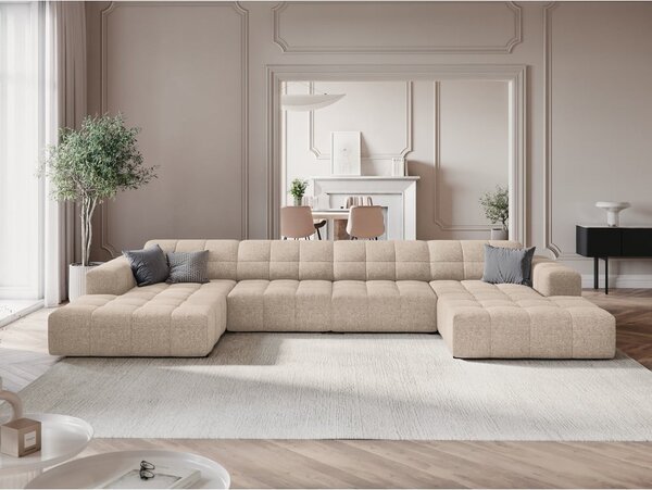 Divano angolare beige (a U) Chicago - Cosmopolitan Design