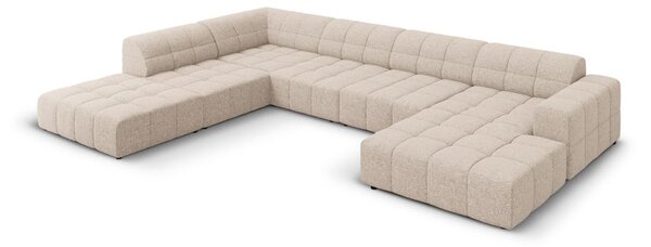 Divano angolare beige (angolo sinistro/"U") Chicago - Cosmopolitan Design