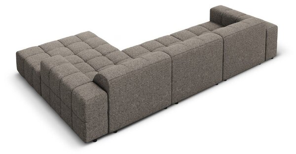 Divano angolare in grigio scuro (con penisola a destra) Chicago – Cosmopolitan Design