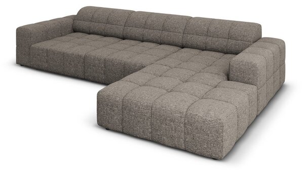 Divano angolare in grigio scuro (con penisola a destra) Chicago – Cosmopolitan Design