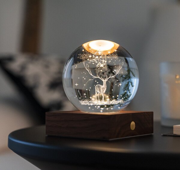 Decorazione luminosa marrone scuro con ricarica USB Amber – Gingko