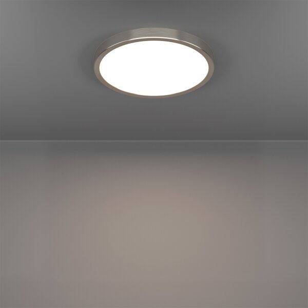 Eglo 901382 - LED RGBW dimmerabile plafoniera con vetro fumé FUEVA-Z LED/14,3W/230V 27,8cm IP44 cromo