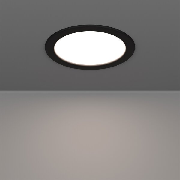 Eglo 901427-LED RGBW Faretto da incasso per bagno FUEVA-Z LED/9,5W/230V 16,8 cm IP44 nero