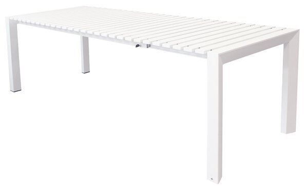 BRUNO - tavolo con struttura in alluminio verniciato bianco o antracite