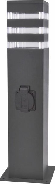 Lampada da esterno con presa TEKSAS 1xE27/20W/230V 44 cm IP44 antracite