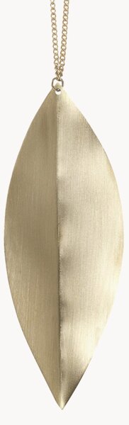 Set di 4 addobbi di Natale in ottone Leaf