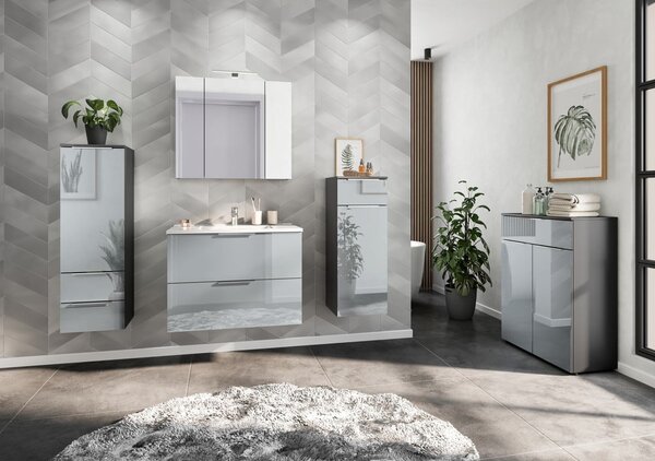 Mobile bagno alto sospeso grigio 36x93 cm Vasio - Germania