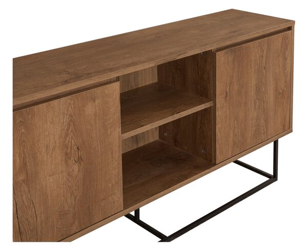 Credenza colore naturale in noce 140x72 cm Rodez - Kalune Design
