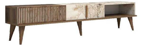 Mobile TV colore naturale in marmo 180x40 cm Milan - Kalune Design