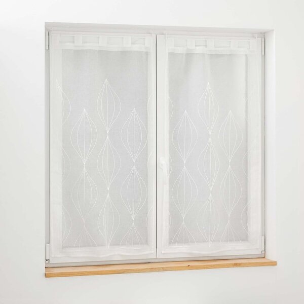 Set di 2 tende in voile bianco 60x90 cm Galactee - douceur d'intérieur