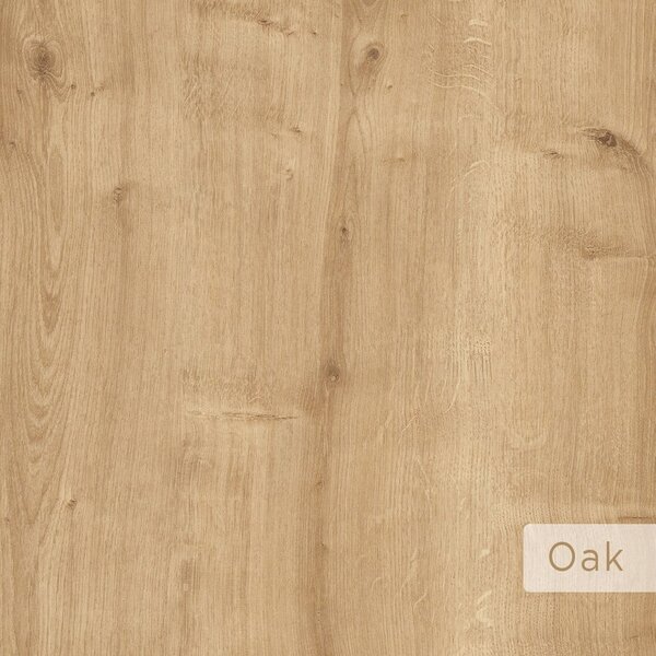 Scaffale a castello in rovere decorato in colore naturale 123 cm Leo - Kalune Design