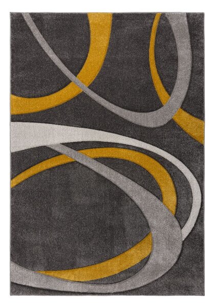 Tappeto color ocra-grigio 120x170 cm Elude Orb - Flair Rugs