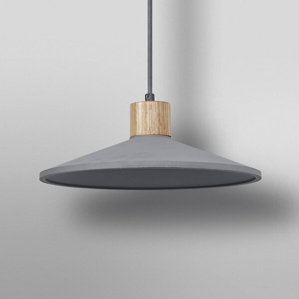 LEDVANCE Lampada a sospensione in legno di cemento, Ø 32 cm, cemento, grigio