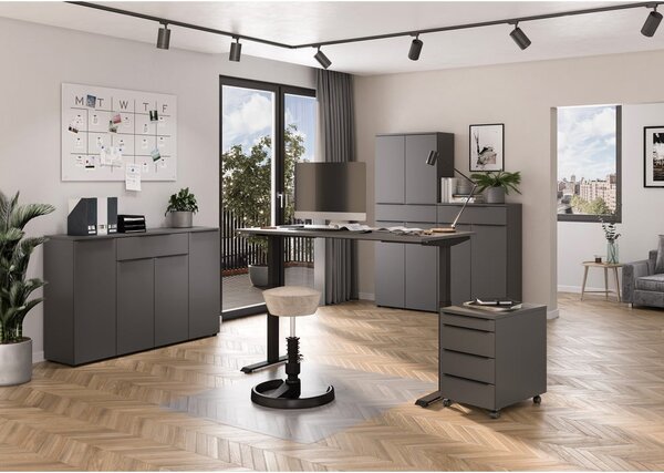 Tavolo da lavoro regolabile in altezza 80x160 cm Mailand - Germania