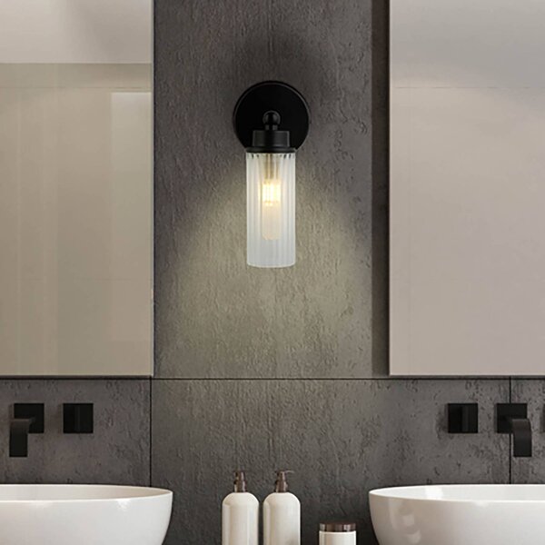 Searchlight Applique da parete Imperial, dimmerabile, Nero, Bagno, Metallo, Applique