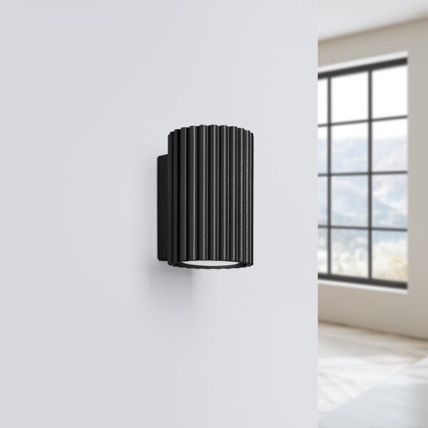 Brilagi - Applique LED CRESTO 1xGU10/10W/230V 10 cm nera