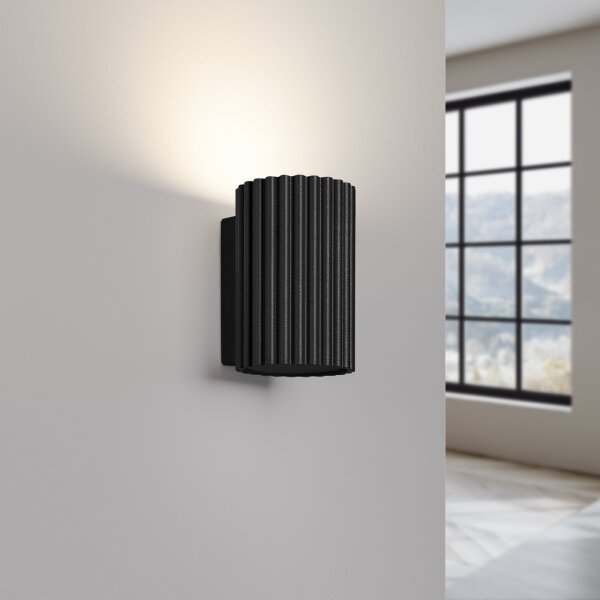 Brilagi - Applique LED CRESTO 1xGU10/10W/230V 10 cm nera