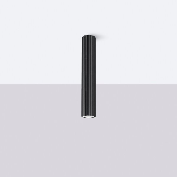 Sollux SL.1571 - Faretto KARBON 1xGU10/10W/230V 40 cm nero