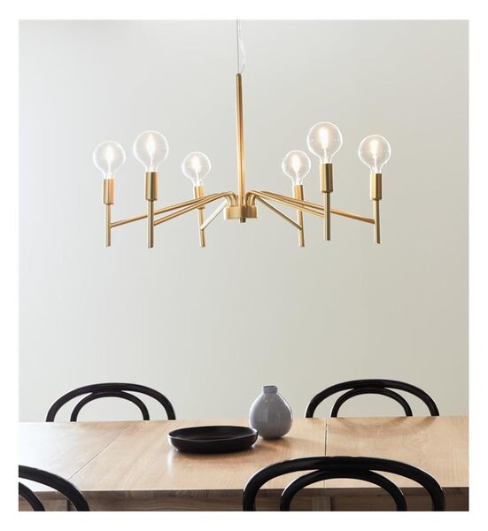 Lampada a sospensione di colore oro , ø 70 cm Monarch - Markslöjd
