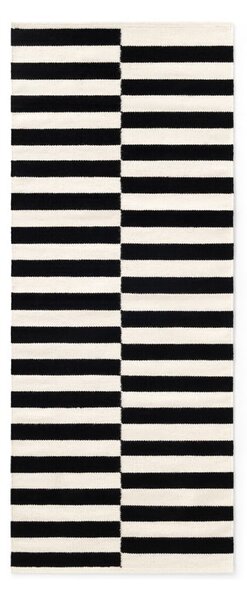 Passatoia bianca e nera in lana reversibile/tessuta a mano 80x200 cm Donna – Hanse Home