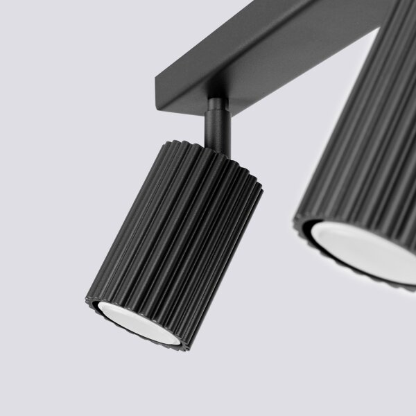 Sollux SL.1580 - Faretto KARBON 2xGU10/10W/230V nero