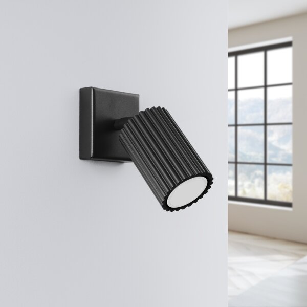 Brilagi - faretto LED da parete CRESTO 1xGU10/10W/230V nero