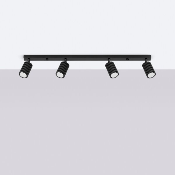 Brilagi - Faretto LED CRESTO 4xGU10/10W/230V nero