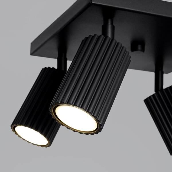 Sollux SL.1583 - Faretto KARBON 4xGU10/10W/230V nero