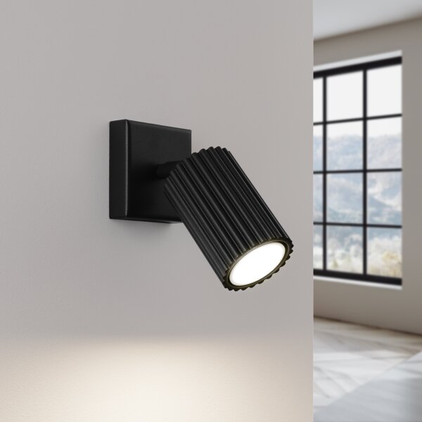 Sollux SL.1578 - Faretto da parete KARBON 1xGU10/10W/230V nero