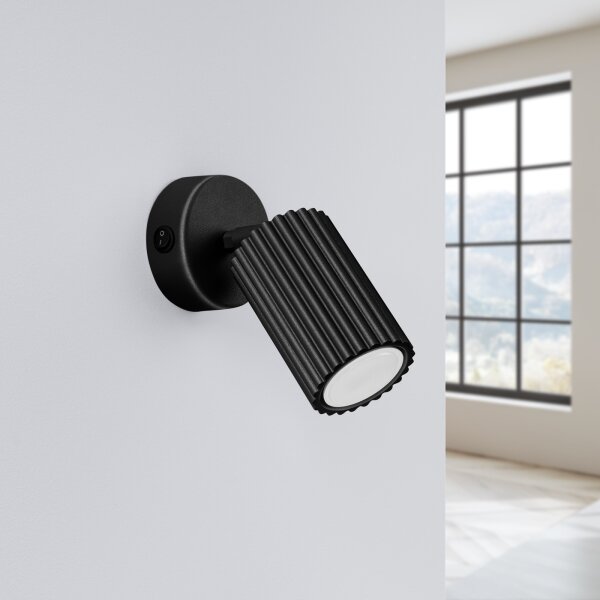 Brilagi - Faretto LED da parete CRESTO 1xGU10/10W/230V nero