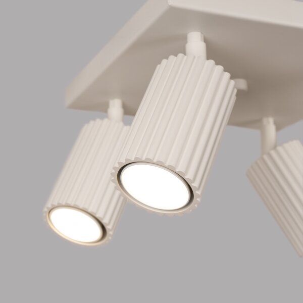 Sollux SL.1602 - Faretto KARBON 4xGU10/10W/230V color crema