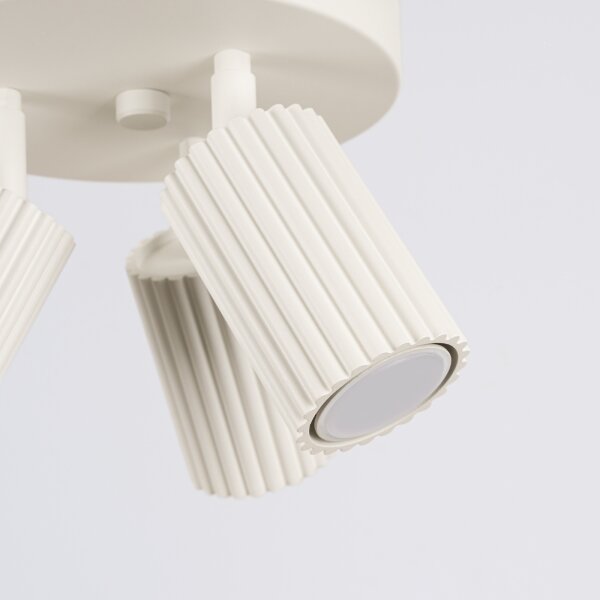 Sollux SL.1601 - Faretto KARBON 3xGU10/10W/230V color crema