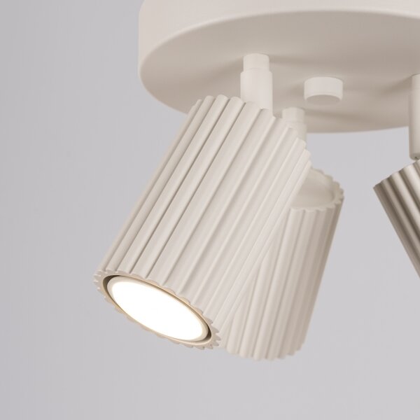 Sollux SL.1601 - Faretto KARBON 3xGU10/10W/230V color crema