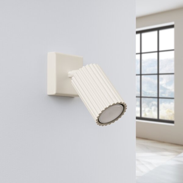 Sollux SL.1597 - Faretto da parete KARBON 1xGU10/10W/230V color crema