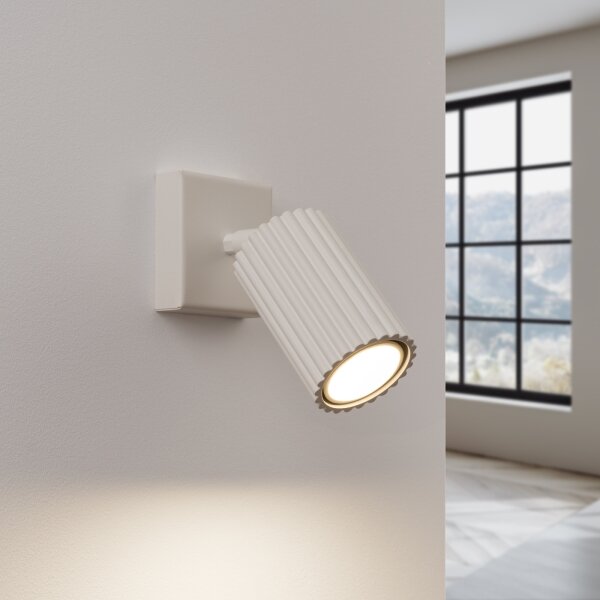 Sollux SL.1597 - Faretto da parete KARBON 1xGU10/10W/230V color crema