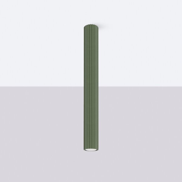 Sollux SL.1610 - Faretto KARBON 1xGU10/10W/230V 60 cm verde
