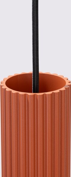 Sollux SL.1633 - Lampadario a sospensione con filo KARBON 3xGU10/10W/230V rosso