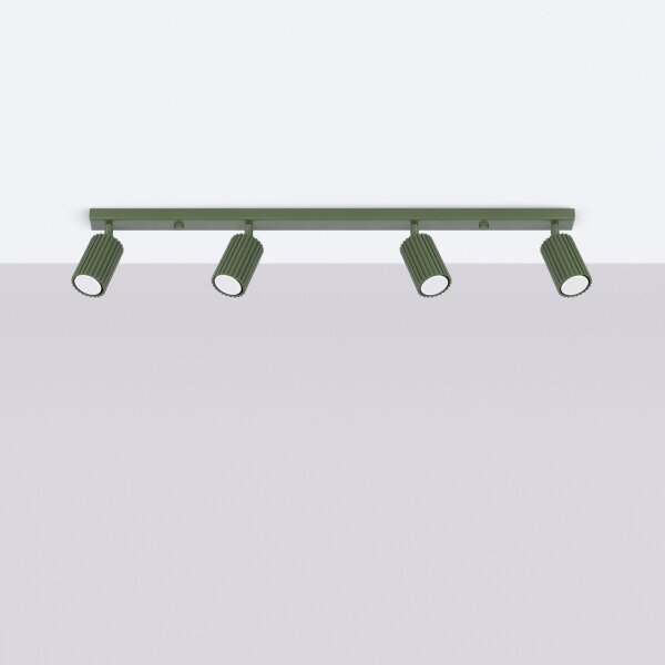 Sollux SL.1622 - Faretto KARBON 4xGU10/10W/230V verde