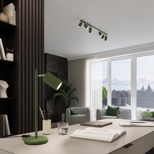Sollux SL.1624 - Lampada da tavolo KARBON 1xGU10/10W/230V verde