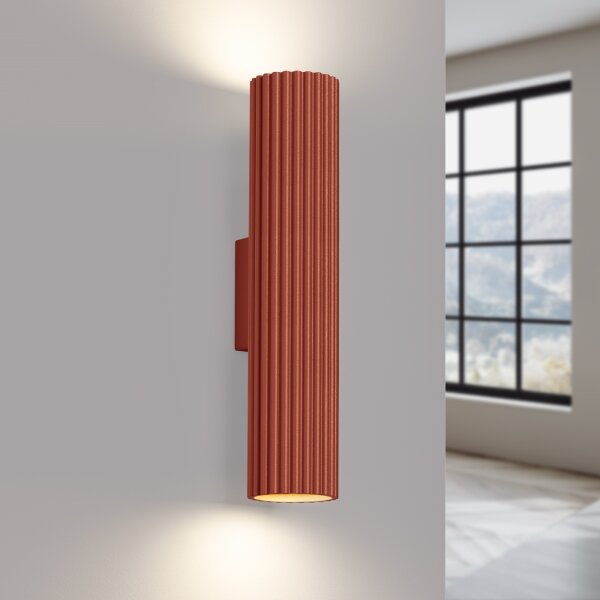 Sollux SL.1634 - Applique KARBON 2xGU10/10W/230V rosso