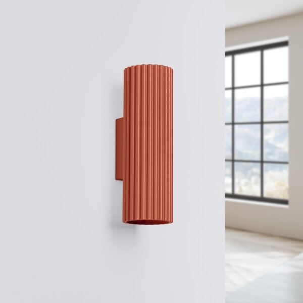 Brilagi - Applique LED CRESTO 2xGU10/10W/230V 20 cm rossa