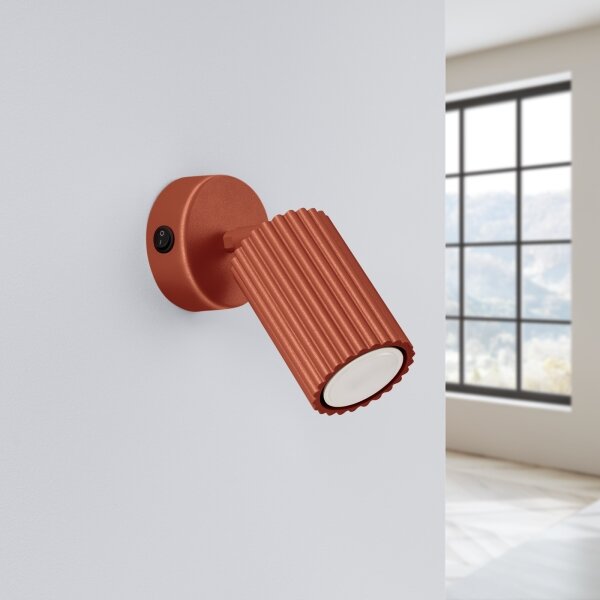 Brilagi - Faretto da parete LED CRESTO 1xGU10/10W/230V rosso