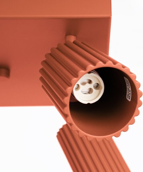 Sollux SL.1640 - Faretto KARBON 4xGU10/10W/230V rosso