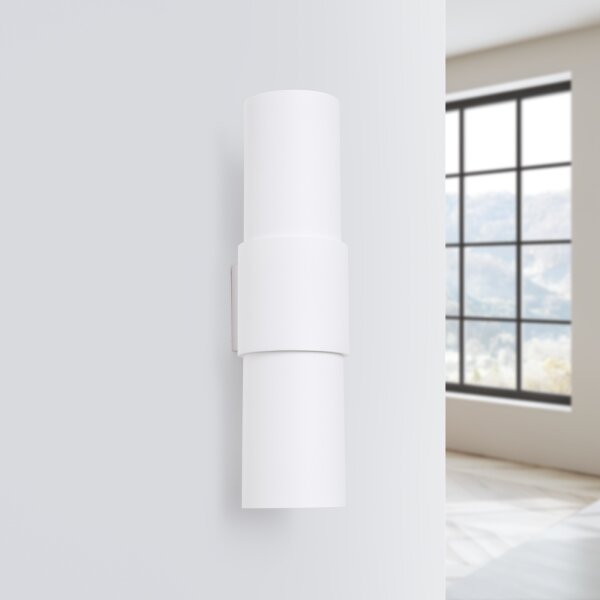 Sollux SL.1674 - Applique FLASH 2xE27/15W/230V bianco