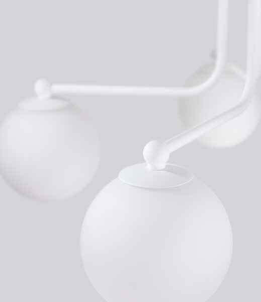 Sollux SL.1660 - Lampadario a sospensione con supporto rigido ASTRAL 5xG9/8W/230V bianco