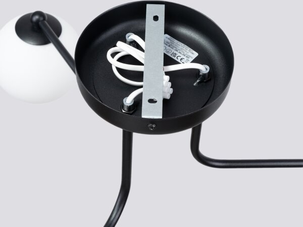 Sollux SL.1662 - Lampadario a sospensione con supporto rigido ASTRAL 3xG9/8W/230V nero