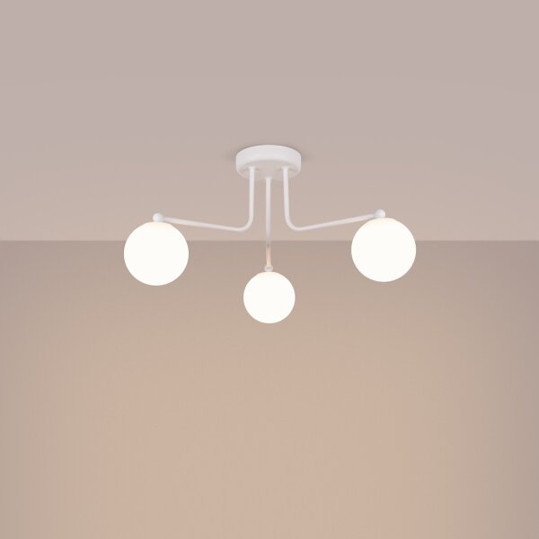 Sollux SL.1659 - Lampadario a sospensione con supporto rigido ASTRAL 3xG9/8W/230V bianco