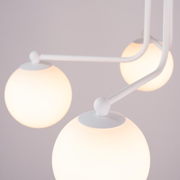 Sollux SL.1660 - Lampadario a sospensione con supporto rigido ASTRAL 5xG9/8W/230V bianco