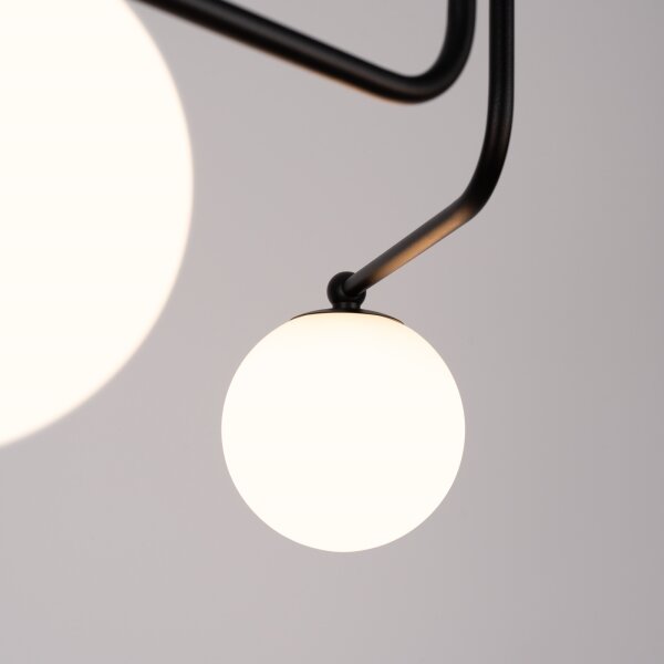 Sollux SL.1662 - Lampadario a sospensione con supporto rigido ASTRAL 3xG9/8W/230V nero
